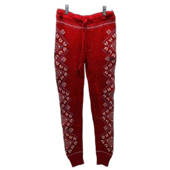 American Eagle Ahh- Mazingle Soft Knit Jogger/Lounger Pants Juniors S/P/CH. Red. - Picture 1 of 10